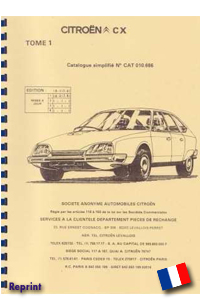 CX Ersatzteilkatalog 1978